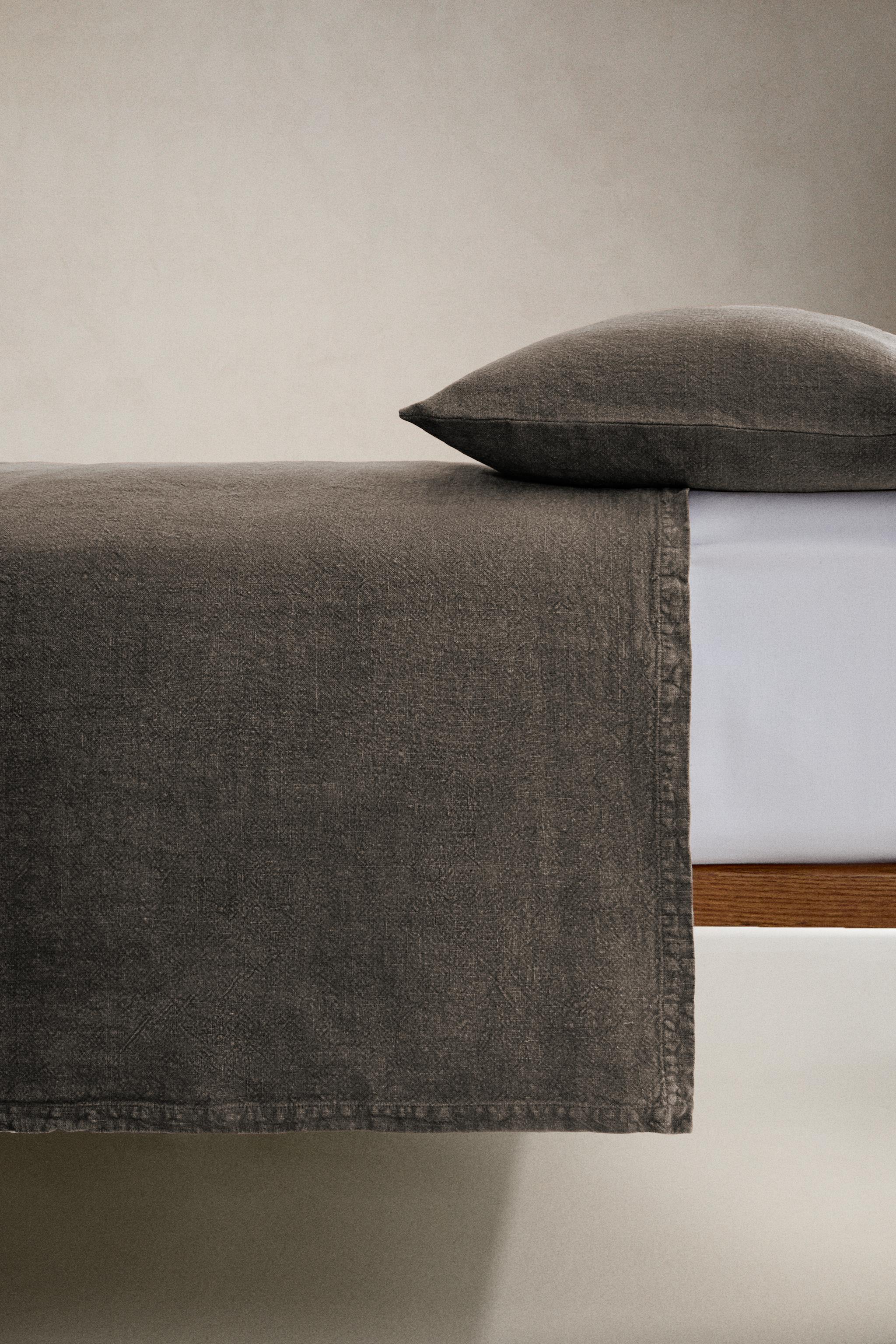 WASHED LINEN BEDSPREAD (400 GxM²)